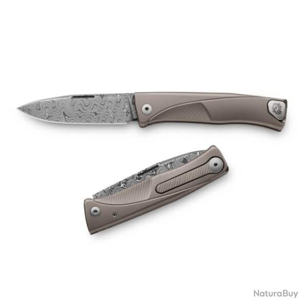 TLD.GY Couteau pliant Lionsteel Thrill Titanium gris Damas