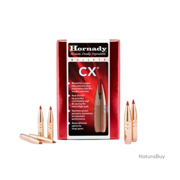 Ogives HORNADY CX - Cal: 30 (.308") - 165grs - 304704 - Bo�te de 50