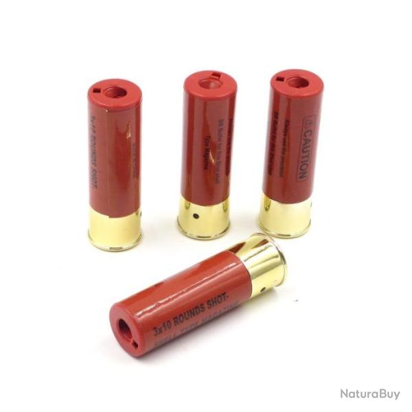 Cartouche Pompe (Pack de 4) 30 Billes - Rouge (ASG)
