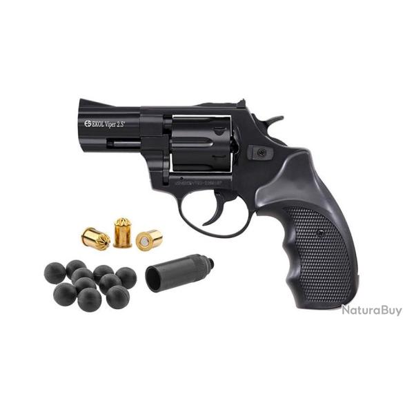 REVOLVER GOMME COGNE EKOL VIPER 2.5" NOIR (VFD25)