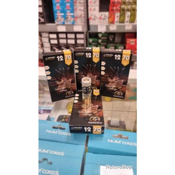 lot 10 boites de 6 Balles sauvestre cal 12/70