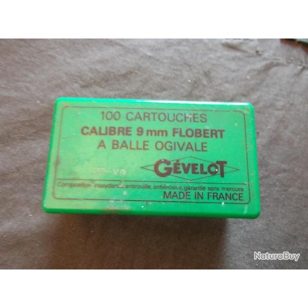Boite de collection de Calibre 9mm Flobert