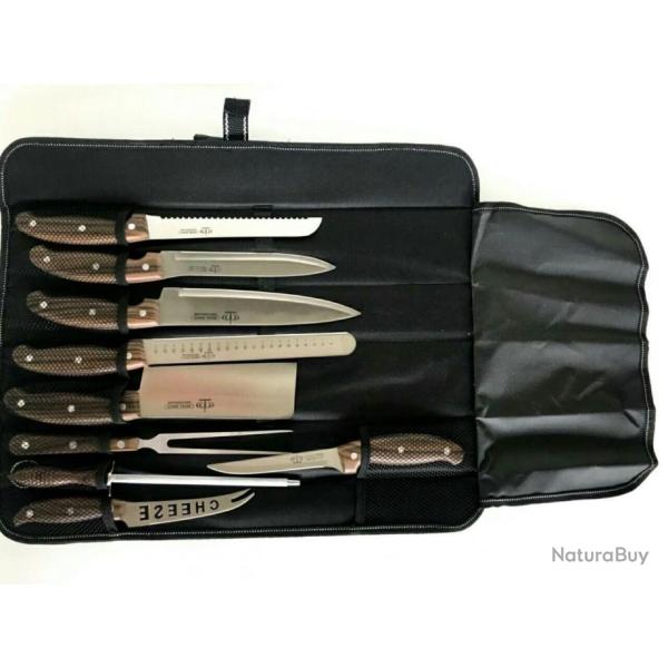 TROUSSE ROYAL SWISS  COUTEAUX 9 PIECES
