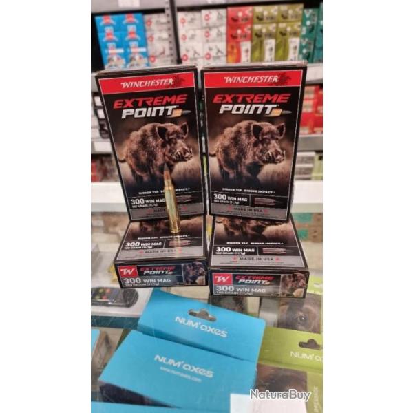Wahoo ! Munitions Winchester Extrme point - Cal. 300 Win Mag 180 gr - x10 botes