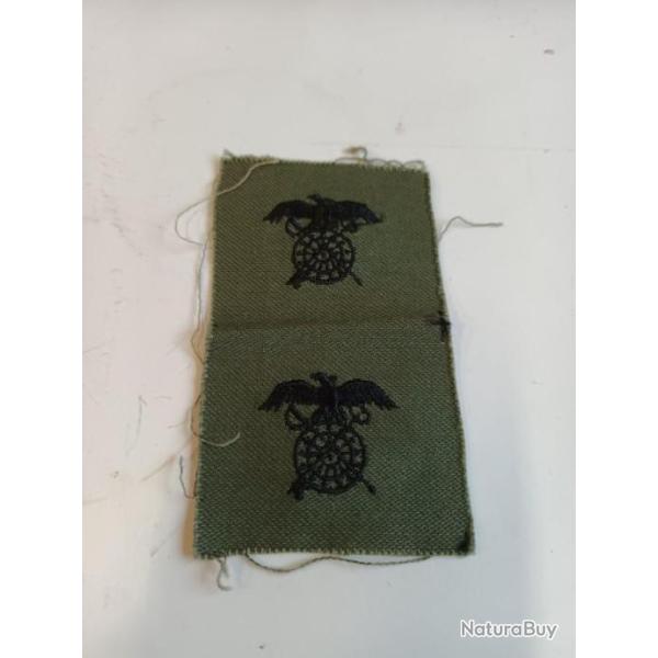 Lot de collars officier arme us QUATERMASTER kaki ORIGINAL