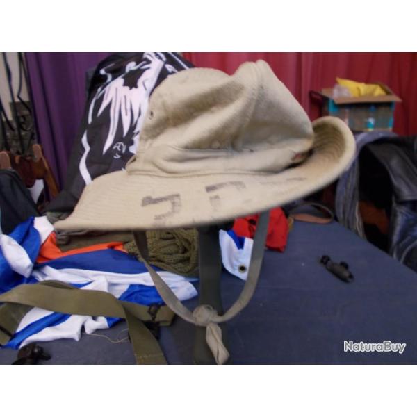 RARE!!!  Chapeau de Brousse des Annes 40/50  Israel / Tsahal  Guerre du KIPPOUR
