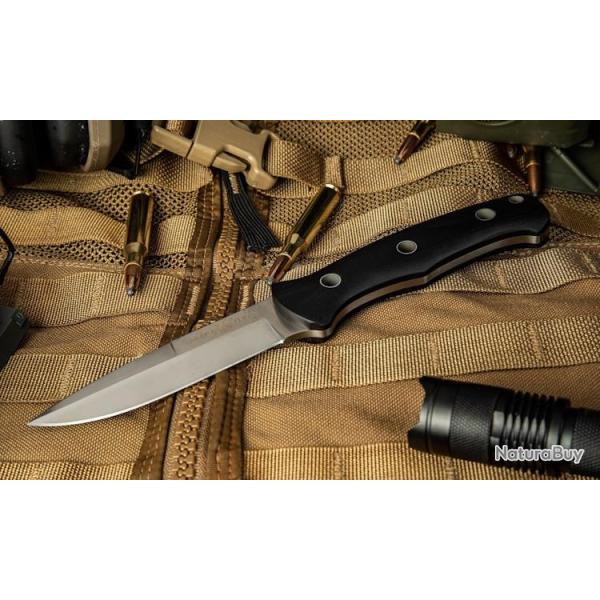 Couteau Al Mar S.E.R.E. Operator 30 Lame Acier D2 Satin Manche G10 Etui Plastique AMK5100