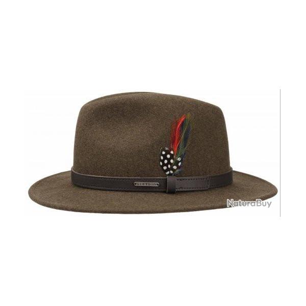 Chapeau de marque STETSON traveller en laine feutr� imperm�able