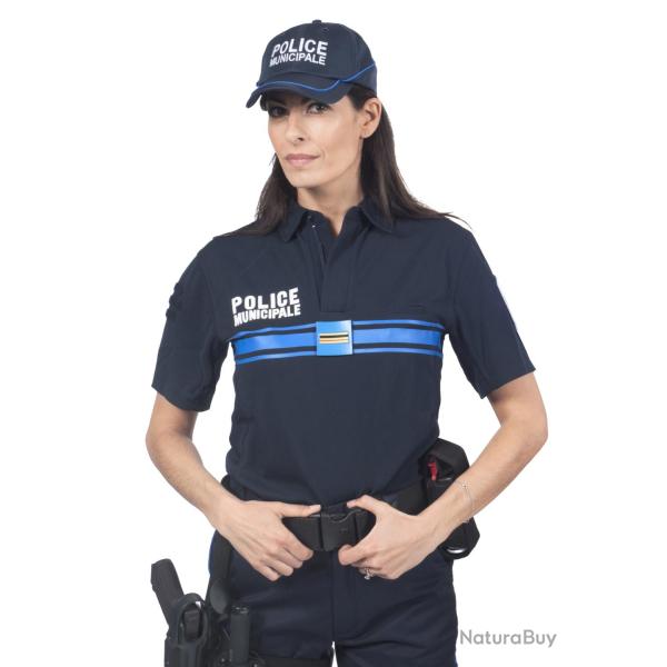 Polo Bleu Police Municipale Dry tec� manches courtes