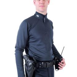 Sous Pull thermoregulateur marine col zip brod&eacute; pm