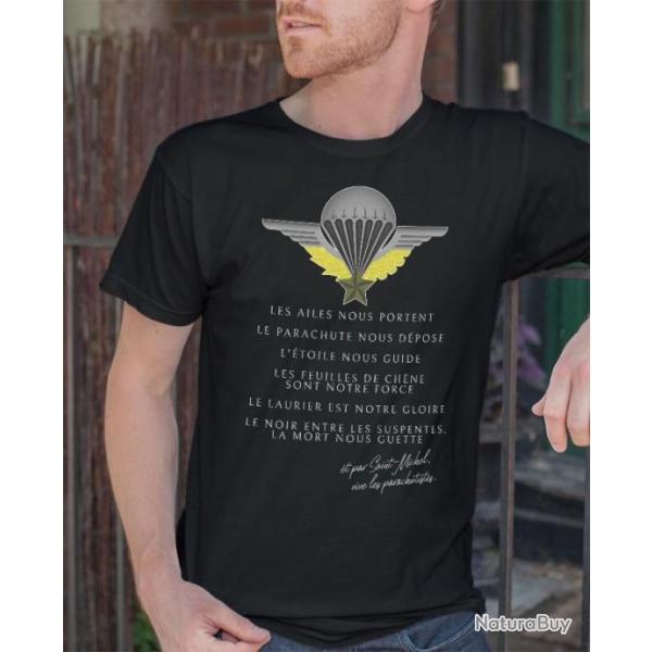 Tshirt Saint-Michel France arm�e Militaire patron Parachutiste paras2 T-Shirt toutes tailles, NEUF !