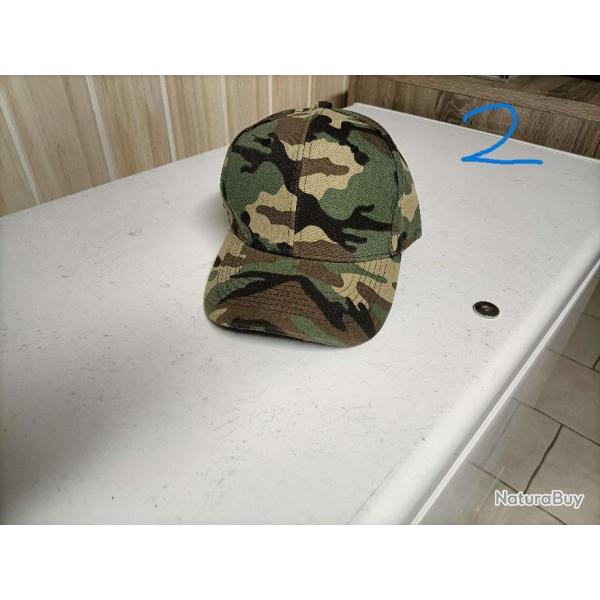 Casquette ajustable camouflage militaire, chasse, randonn�e, p�che, EN STOCK