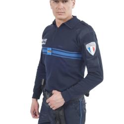 Chemise F1 Marine Brod&eacute;e Police Municipale