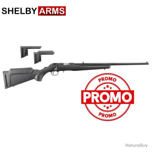 americain RIMFIRE .22LR 10CPS 18" 46CM FILETE 1/2-28" NOIRE