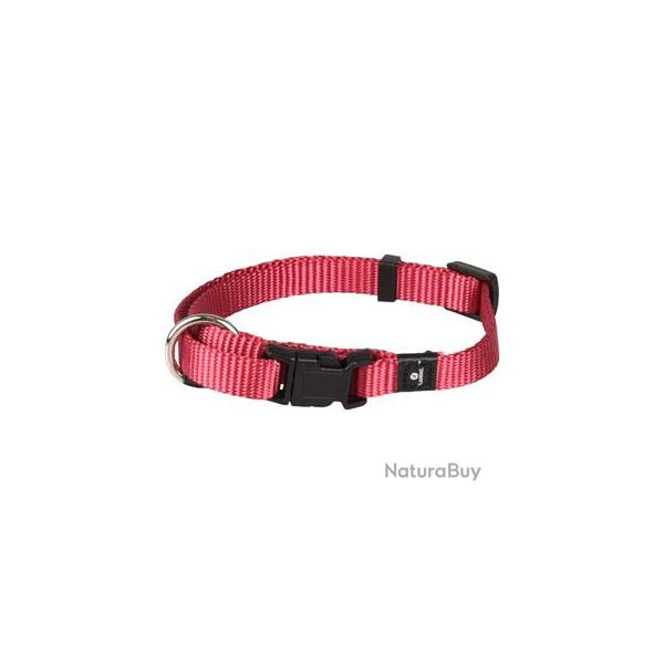 COLLIER ZIGGI ROUGE CERISE 20-35CM 10MM XS