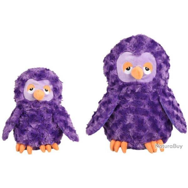 JOUET CHIEN LORIO PELUCHE HIBOU SMALL POURPRE 20CM L UNITE