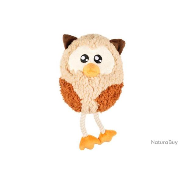 JOUET CHIEN PELUCHE FIEBER HIBOU 30CM