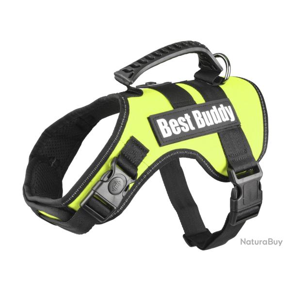 HARNAIS BEST BUDDY URANUS NEON VERT XL 80-115CM 50MM