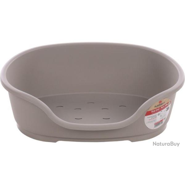 CORBEILLE TUCK OVALE GRIS 58X38X20CM