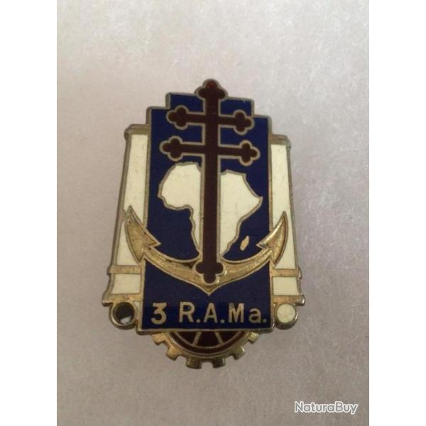 FRANCE TDM - Insigne 3� R.A.M.a R�giment d'Artillerie de Marine (Drago 190)