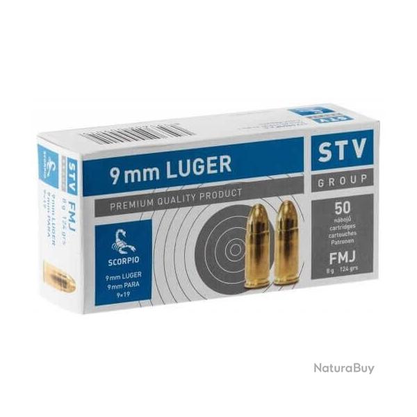 50 MUN STV SCORPIO 9MM LUGER 124 GR 
