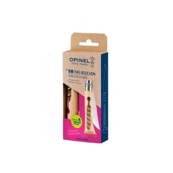 Couteau Tire Bouchon D&eacute;capsuleur N&deg;10 - Lame 100mm - Manche H&ecirc;tre