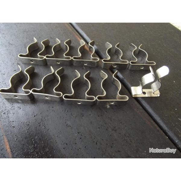 BRADES - 10 ressorts griffe acier inoxidable NEUFS