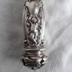 280) lot dague - couteau de v&egrave;nerie  18&egrave; ou 19&egrave; si&egrave;cle , poign&eacute;e argent