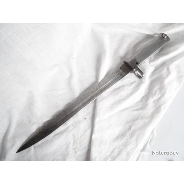 279) lot  ba�onnette allemande mod�le rare tout acier ersatz