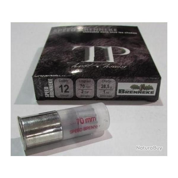 Boite de 10 cartouches TUNET  SPEED BRENNEKE  cal 12/70, balle de 28,5grs
