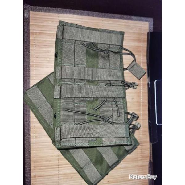 SUNSNOW chargeurs pochettes pour 3 AR chargeurs OD vert