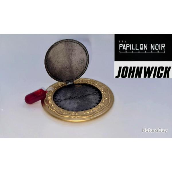 EXCLU PNA !  JOHN WICK PACTE DE SANG OUVRABLE EFFET GOLD + CAPSULE DE FAUX SANG POUR LE CINEMA.