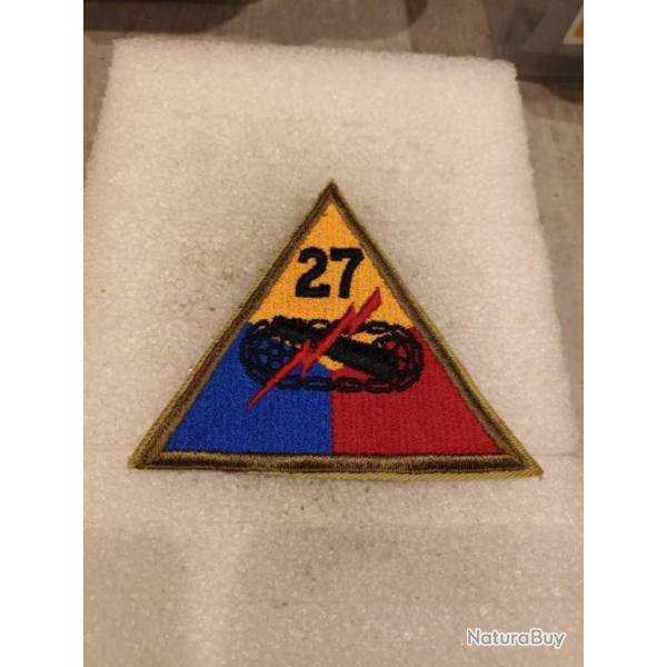 Patch arm�e us 27th ARMORED DIVISION  ORIGINAL