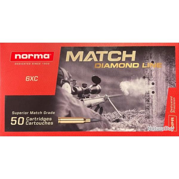 Munitions NORMA comp�tition line DIAMOND LINE cal.6XC par 150