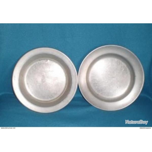 Assiette en alu pour Reconstitution, RendezVous, Trade, Pow Wow ,etc...