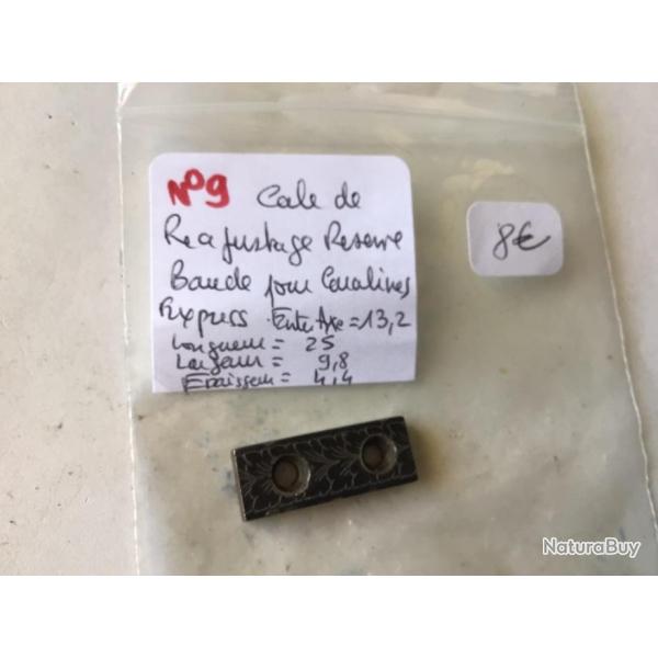 VENDU PAR CUIRASSIER11 N9 CALE REAJUSTAGE RSERVE BANDE POUR CARABINE ET FUSIL EXPRESS