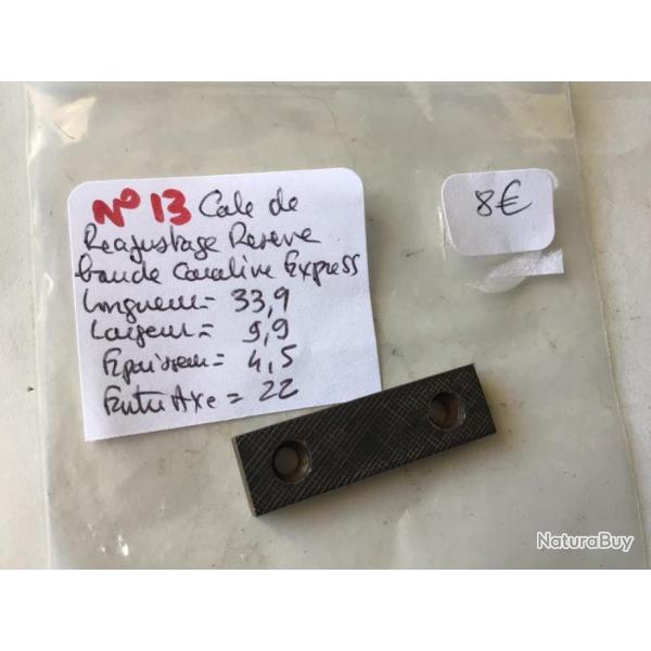 VENDU PAR CUIRASSIER11 N13 CALE REAJUSTAGE RSERVE BANDE POUR CARABINE ET FUSIL EXPRESS