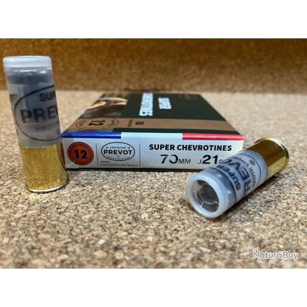 10 Cartouches Prevot chevrotines - Cal. 12/70