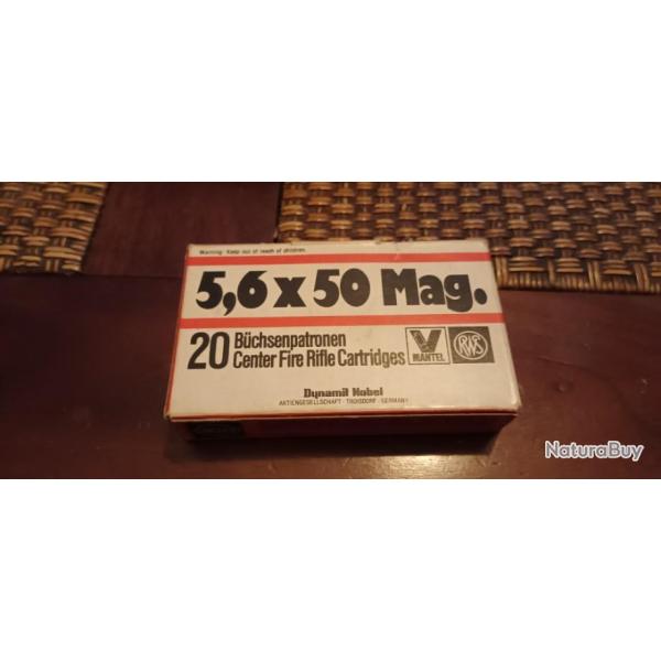 13 munitions de 5.6x50 magnum