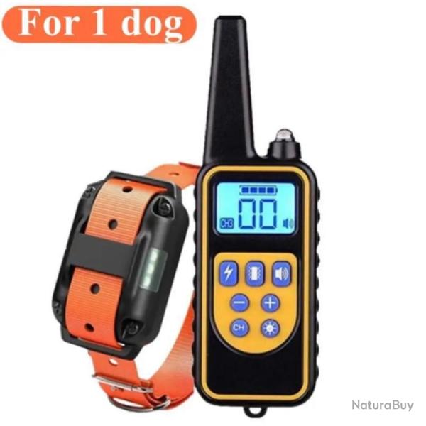 PROMO No�l ! COLLIER de Dressage 1 chiens ....800 METRES �tanche 3 canaux.