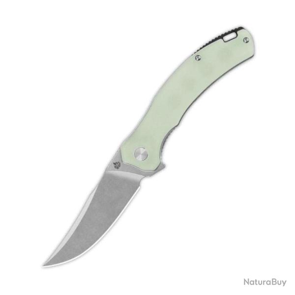 Couteau QSP Walrus Jade Lame Acier D2 SW Upswept Manche G10 IKBS Linerlock Clip QS151A1
