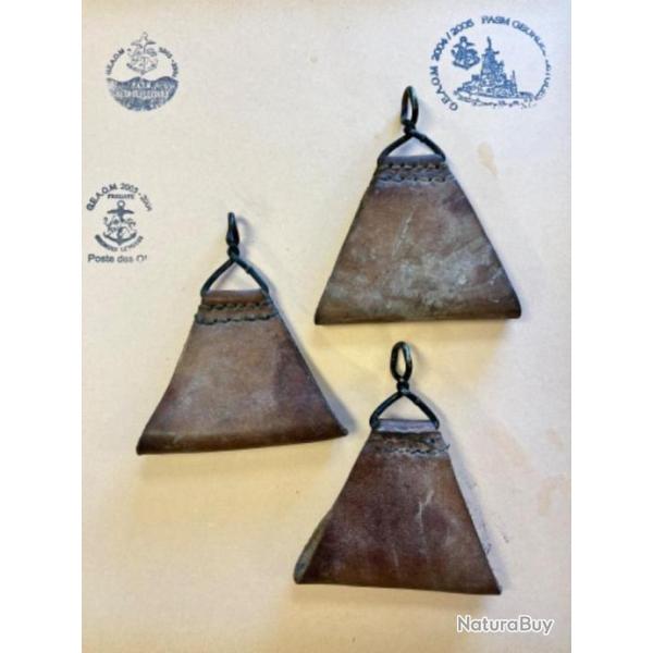 Triangle cuir de Brelage Mas 36 (lot de 3 pi�ces )