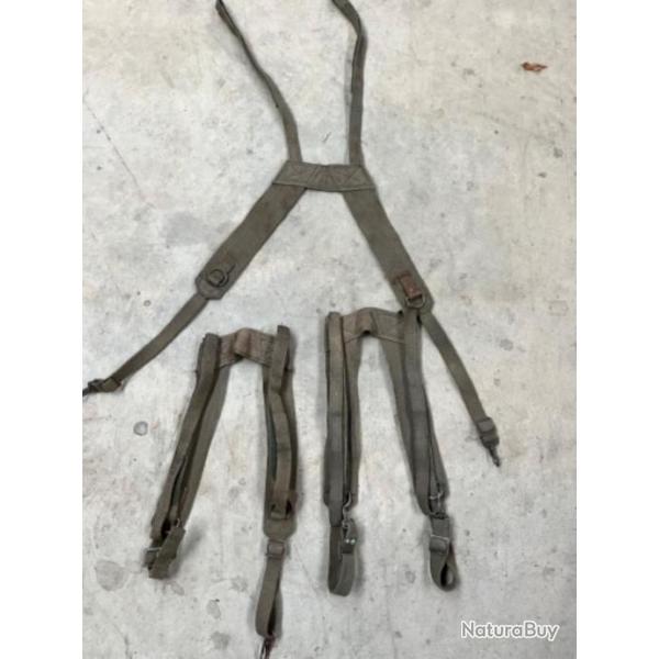 Lot de 3 Brelage Famas Arm�e Fran�aise toile (lot de 3p)canvas suspender