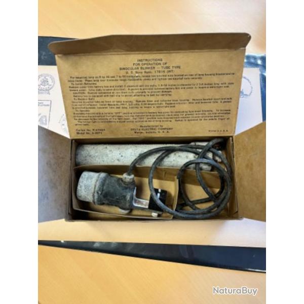 BINOCULAR BLINKER TUBE us WWII (boite d'origine)