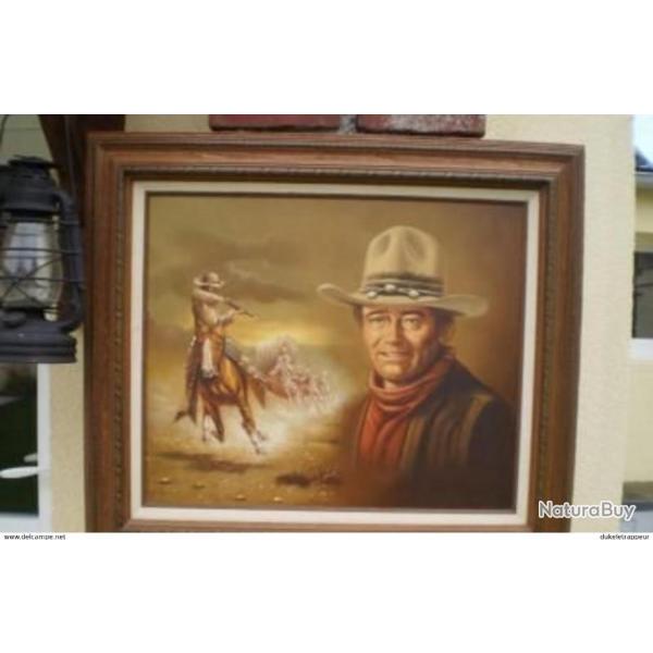 Toile VERITABLE sur John WAYNE !!! Collection !!!