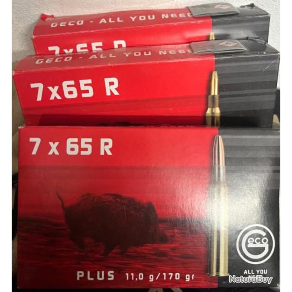 Lot 60 douilles 7x65R Geco