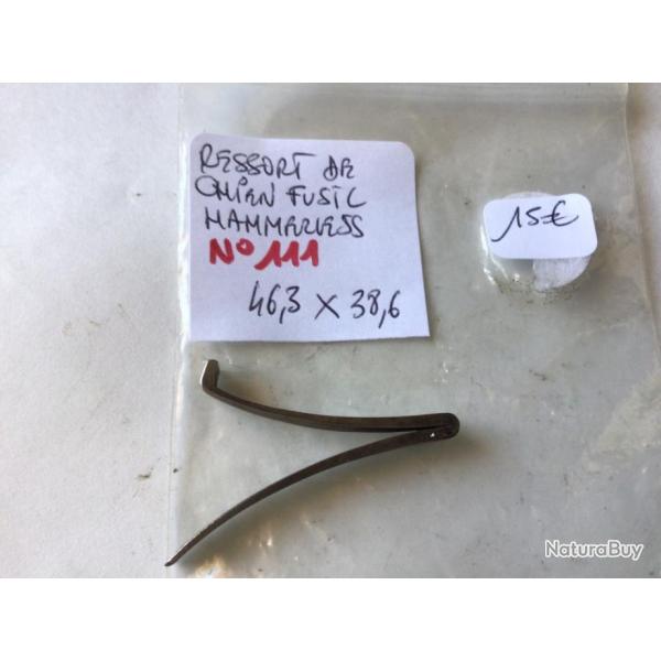 VENDU PAR CUIRASSIER11 N 111 RESSORT POUR FUSIL HAMMERLESS 46,3 X 38,6 MM