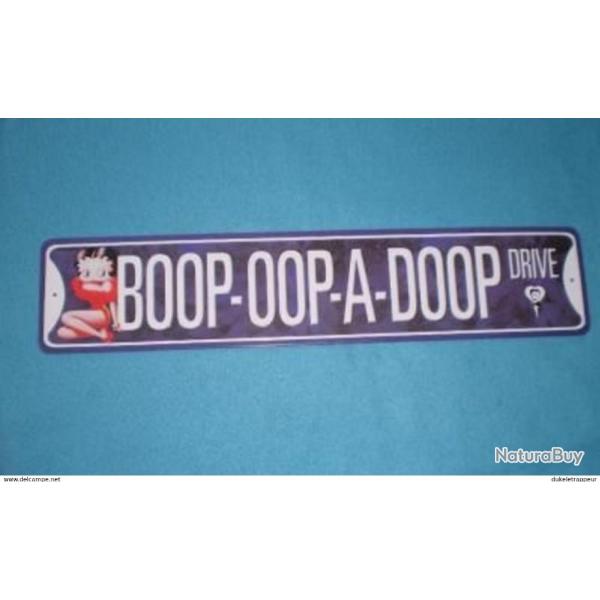 Plaque en t�le emboutie "BETTY BOOP" Collection !!!