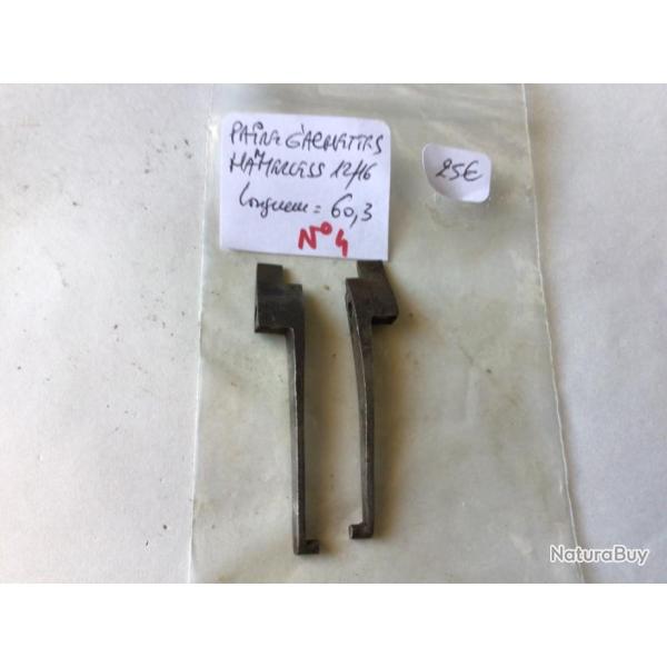 VENDU PAR CUIRASSIER11 N� 4 PAIRE DE G�CHETTES POUR FUSIL HAMMERLESS CALIBRE 12 ET 16