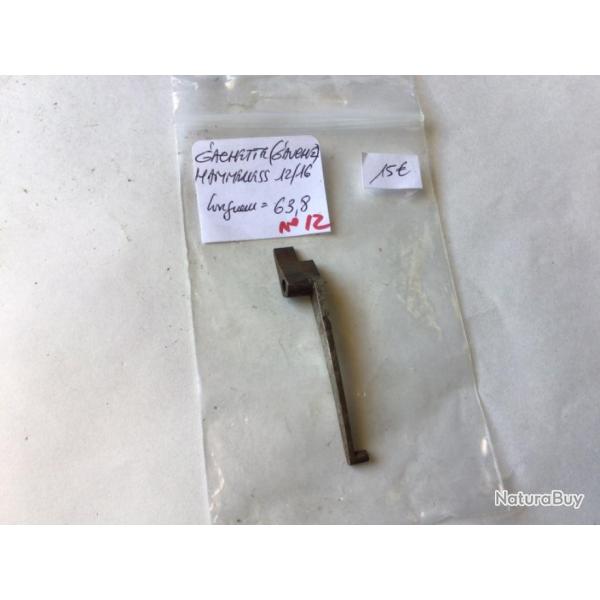 VENDU PAR CUIRASSIER11 N� 12 G�CHETTE GAUCHE POUR FUSIL HAMMERLESS CALIBRE 12 ET 16